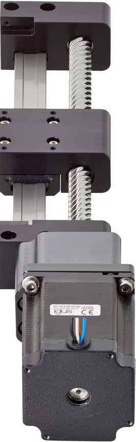 drylin E drylin E Linear axes with motor SLT Linear axes with lead screw Drive: trapezoidal or high-helix lead screw s Lubrication and maintenance-free due to drylin liners and lead screw nuts