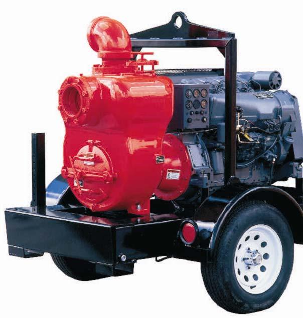 Aussie Quik Prime TRASH PUMPS reliable dewatering Aussie QP trash pumps rugged, reliable Rugged trash pumps in 2, 3 and 4 with flows to 1800 litres per minute, heads to 24 metres and suction lift to