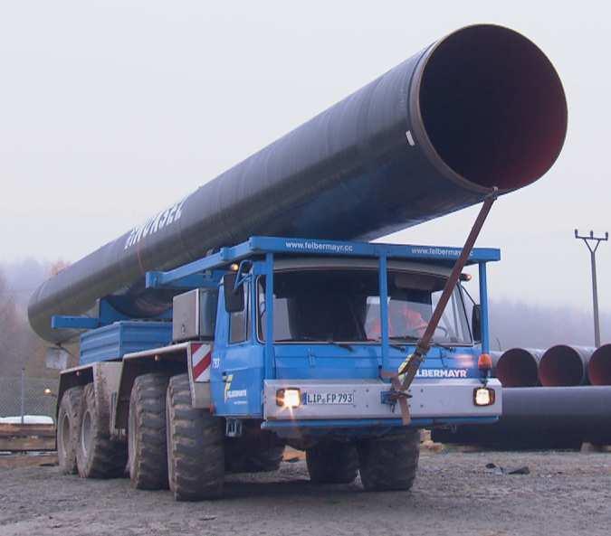 GAZELLE Technical Data Pipeline length: Substations: 166 km 1 border delivery station 3