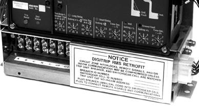 Instructional Leaflet IL 33-FH6-2 Digitrip Retrofit System for the Federal Pioneer D. Mount the left and right Trip Unit Support Clips to the sides of the Aux.