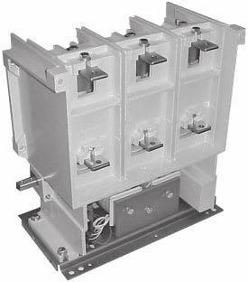 Components SL medium voltage vacuum contactors The SL family of medium voltage vacuum contactors is designed and engineered specifically for the OEM, combining the highest ratings available in a
