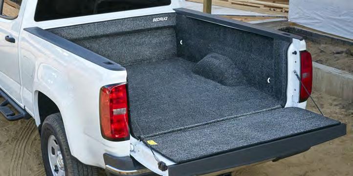 CHEVROLET ACCESSORIES BED MAT Easy-to-install, nonskid, nylon-reinforced rubber Fully ribbed construction helps protect cargo and the truck bed, simplifies cleaning and