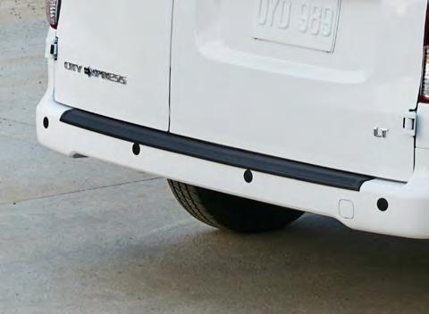 REAR BUMPER PROTECTOR BY EGR Keep the high-traffic loading and unloading area of City Epress safe and protected from scuffs and scrapes.