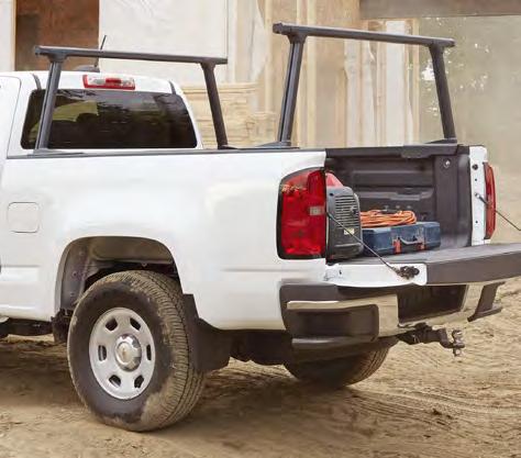 length: 8 inches No-drill installation clamps to each corner of the cargo bed using adjustable C-style clamps Integral tie-down cleats in each vertical leg make securing cargo simpler Integrated rear