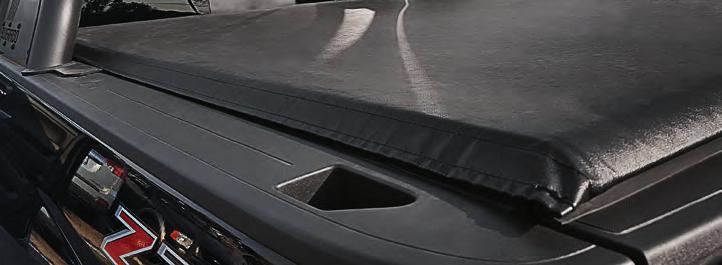 operation Premier Soft Roll-Up Tonneau Cover by Advantage For use with or without the Chevrolet Accessories Sport Bar Automatic tension control keeps the cover tight Full use of front/rear stake