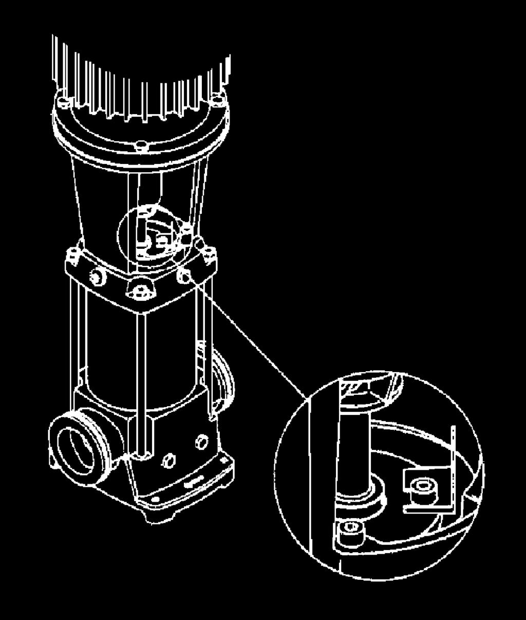 10. Check the direction of rotation, by bump-starting the motor. Rotation must be left to right (counter-clockwise) when looking directly at the coupling. 11.