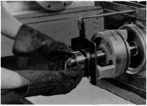 17. Repeat steps 9 through 13, 15 and 16, including IMPORTANT NOTE in step 8, for inboard side of rotating element. NOTE: A snap ring is not installed on the inboard end of the shaft. 18.