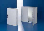 T Compact system enclosures Rittal CM Width: 600 1200, height: 800 1400 B F T F B H H G G Sheet steel Enclosure: 1.5 Door: 2.0 Mounting plate: 3.