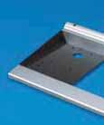 the rear panel may be supplied prepared for external mounting on flat surfaces on request.