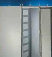 Walls Divider Panels The divider panel and module plate system More options: The cut-outs of a divider panel are individually equipped with module plates for 6-pole or 24- pole connectors, with