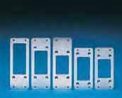 Walls Module Plates Adaptor For connector cut-outs For using connectors with varying numbers of poles. Sheet steel, zinc-plated, passivated For reduction PU From 24 to 6 poles 5 2479.