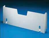 Polystyrene with self-adhesive fastening strips Color: Similar to RAL 7035 (light gray) Sheet steel Color: RAL 7035 (light gray) Support area inches (mm) For door width inches Width