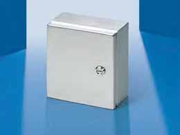 JB Hinge Cover - Junction Box Depth: 3-6" (75-50 mm), Height: 4-2" (00-300 mm) F Junction Box H T G Stainless Steel Type 304 or 36L stainless steel Enclosure: 6 ga (.