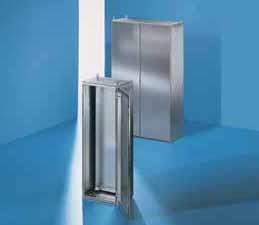 ES - Freestanding Height: 63-79" (600-2000 mm), Depth: 6-24" (400-600 mm) Stainless Steel Freestanding Stainless steel Enclosure: 5 ga (.8 mm) Door(s): 4 ga (2.0 mm) Rear panel: 6 ga (.