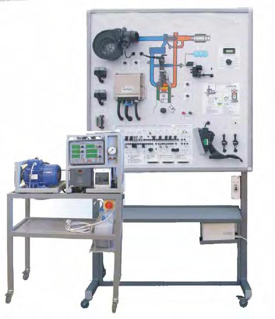 VB 9149 COMMON RAIL DIESEL ENGINE MANAGEMENT SYSTEM This demonstration panel shows the operating of the electronic, mechanic and hydraulic elements that constitute the control and fuel feed system of