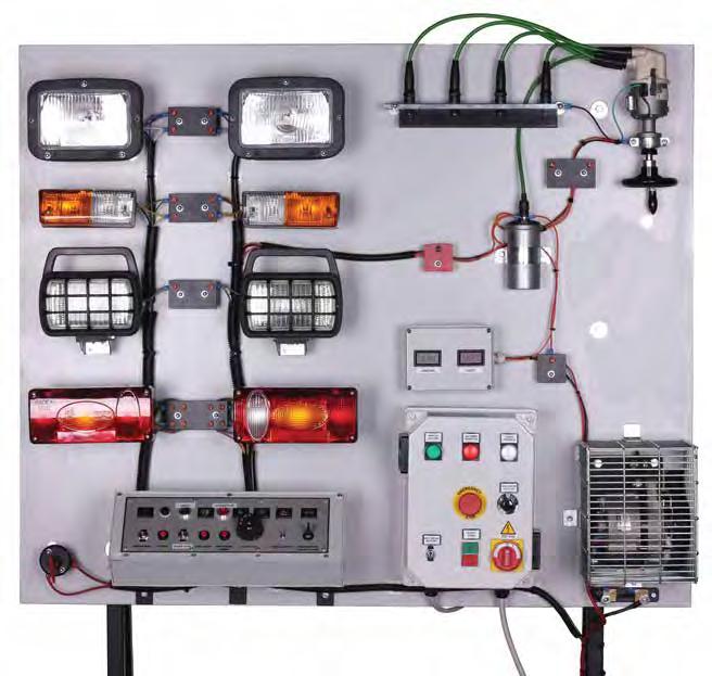 VB 9992E ELECTRIC PANEL FOR LIGHTING AND ELECTRONIC IGNITION SYSTEM WITH ALTERNATOR (on stand with wheels) - electrical Main technical specifications: Position lights Head lights Beam lights
