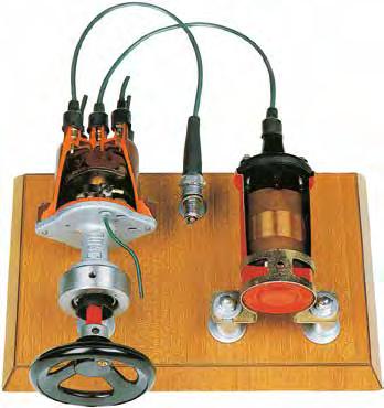 VB 10030M IGNITION SYSTEM (on base) - manual Representation of the ignition system composed of: distributor, spark coil and spark