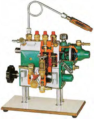 VB 10220 VB 10220M BOSCH INJECTION PUMP WITH 4 IN-LINE CYLINDERS + PNEUMATIC SPEED GOVERNOR (on base) - manual Accurate section of a pump suitable for medium displacement engine (FIAT, Mercedes) with