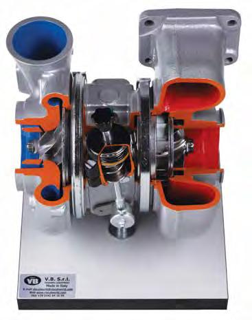 VB 10453S TURBOCHARGER WITH VARIABLE GEOMETRY HOLSET FOR TRUCKS (on base) - static 45x45x45h Net Weight: kg 26 Gross Weight: kg 35 VB