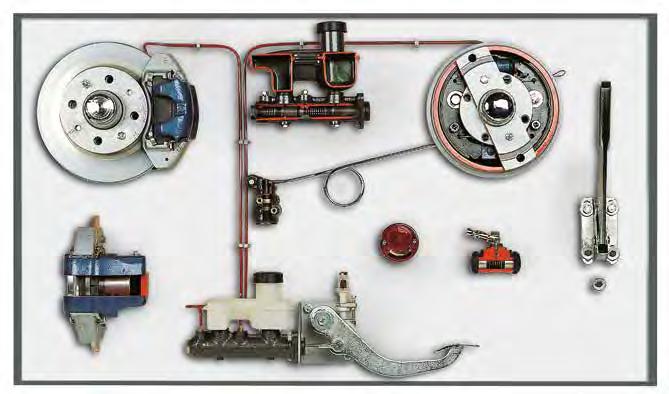 VB 12050M DOUBLE CIRCUIT BRAKES (on panel) - manual VB 12050 Wall panel representing a double circuit braking system.