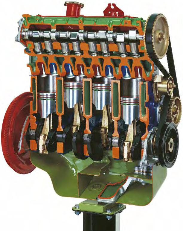 VB 5440 - VB 5445 VB 5440M ENGINE UNIT WITH OVERHEAD CAMSHAFT (OHC) AND TOOTHED TIMING BELT (on stand with wheels) - manual VB 5445M ENGINE UNIT WITH DOUBLE OVERHEAD CAMSHAFT (DOHC) AND TOOTHED