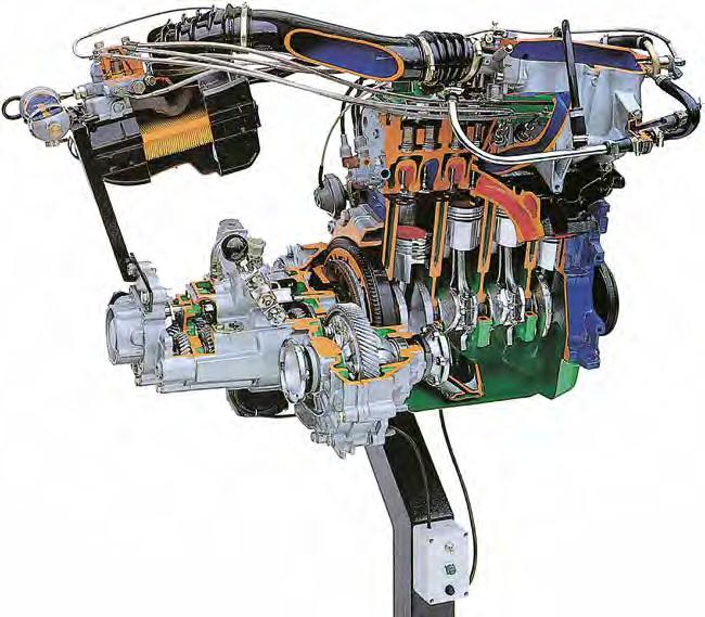 VB 5165 - VB 5166 VB 5165E VOLKSWAGEN 4 CYLINDERS PETROL ENGINE WITH K-JETRONIC INJECTION (on stand with wheels) - electrical VB 5166E VOLKSWAGEN 4 CYLINDERS PETROL ENGINE WITH MULTI-POINT ELECTRONIC