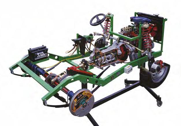 VB 5300 - VB 5310 - VB 5320 - VB 5330 VB 5300E FIAT CAR CHASSIS FRONT ENGINE CARBURETTOR WITH REAR DRIVE (on stand with wheels) - electrical VB 5310E FIAT CAR CHASSIS FRONT ENGINE CARBURETTOR WITH