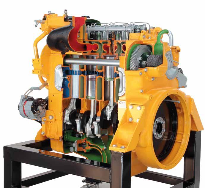 VB 6122E 2 STROKE 4 CYLINDERS DETROIT DIESEL ENGINE (on stand with wheels) - electrical Accurate section of a real industrial engine produced by the American Detroit Diesel; this