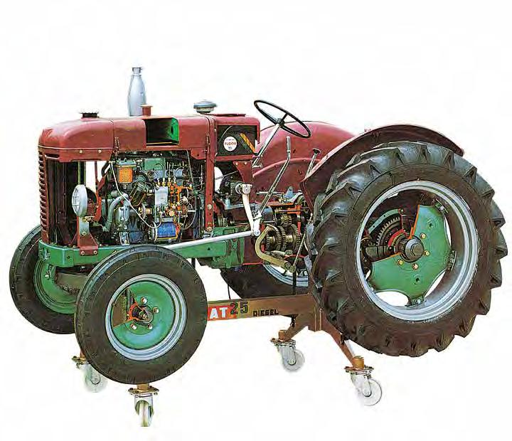 VB 8200E TYRE-WHEELED FARM TRACTOR WITH DIESEL ENGINE - FIAT 25R (on stand with wheels) - electrical VB 8200 Main technical specifications: 4-stroke 4 cylinders engine Displacement: 2000 cu.