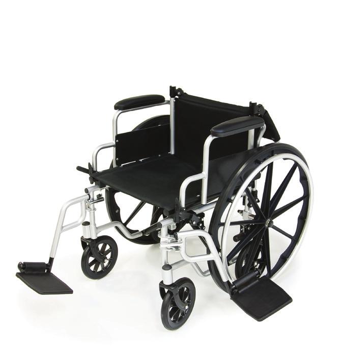 When transporting the Transport Wheelchair in a motor vehicle, do not place the Transport Wheelchair where it will interfere with the safe operation of the vehicle or endanger the driver or