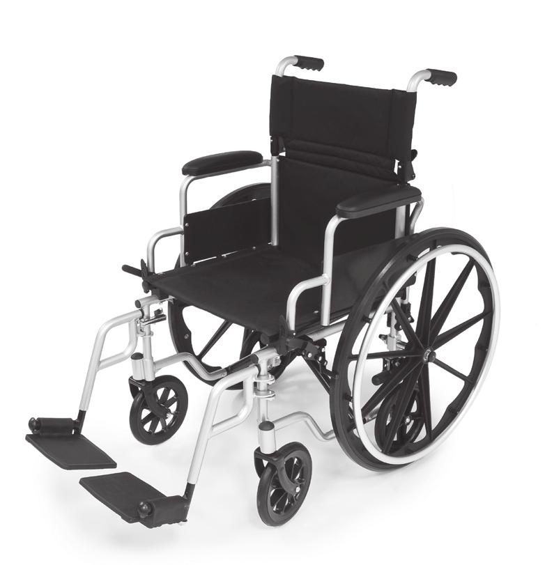 Ensure that wheel locks lock in place appropriately before occupying or operating Transport Wheelchair.