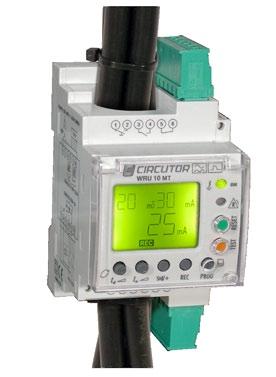 Overcurrent and earth leakage protection and self-reclosing Relé diferencial con toroidal integrado + magnetotérmico motorizado WRU-10 MT Earth leakage relay with built-in transformer and display