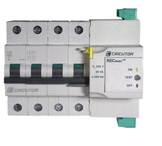 Overcurrent self-reclosing RECmax P Self-reclosing motorized circuit breaker (up to 63 A) Description The RECmax P series are 2- and 4-pole circuit breakers connected to a compact motor and internal