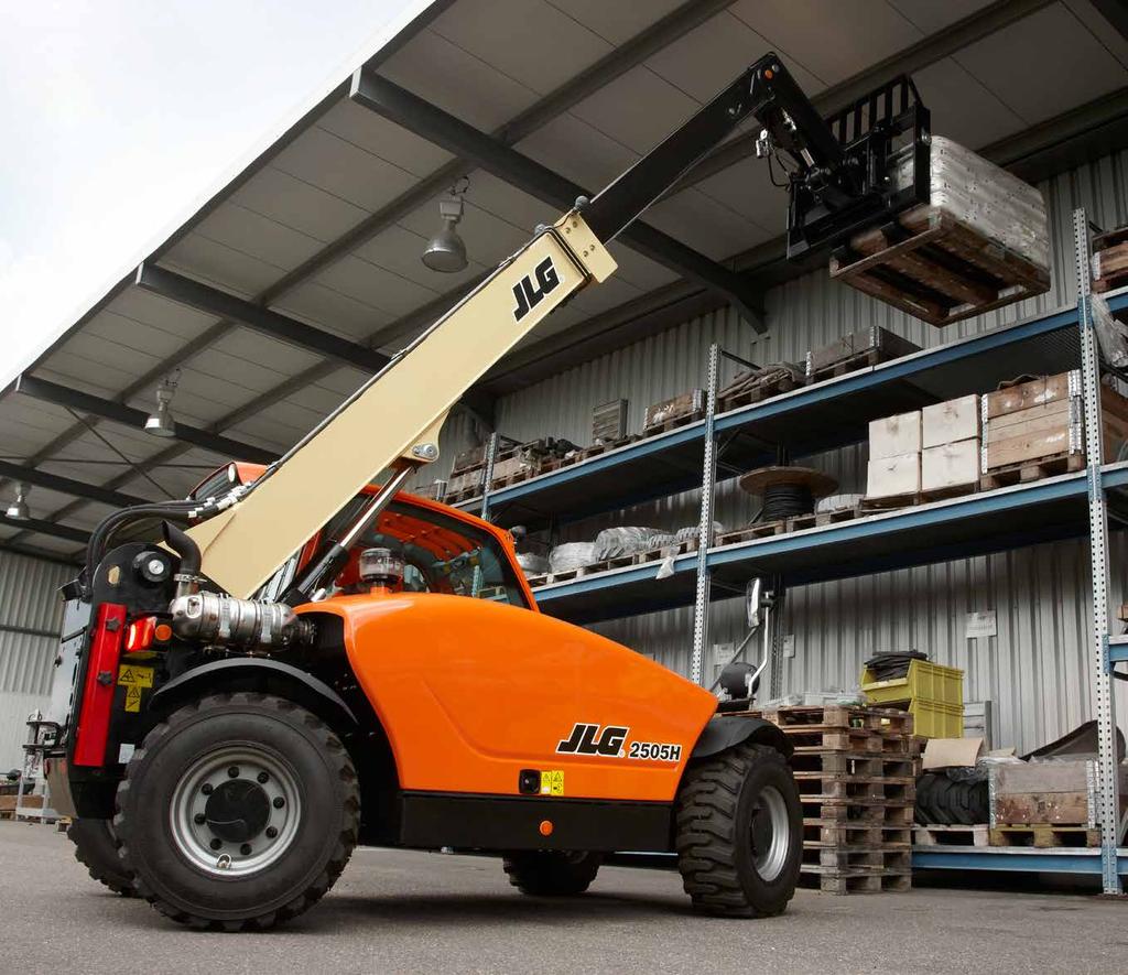 REACHING OUT JLG s compact series of telehandlers are designed to take the convenience of a telescopic