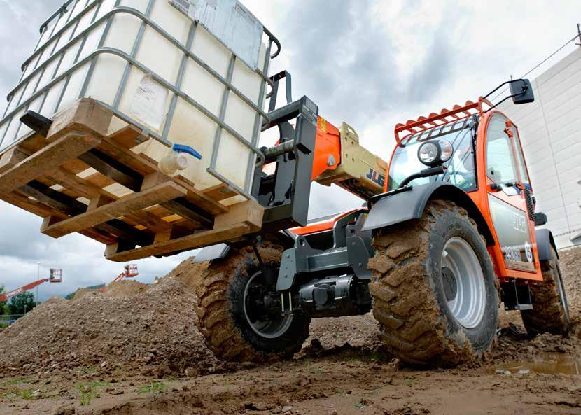 Manoeuvrability Performance ALL ACCESS FOR ALL TERRAIN JLG compact telehandlers are designed to take