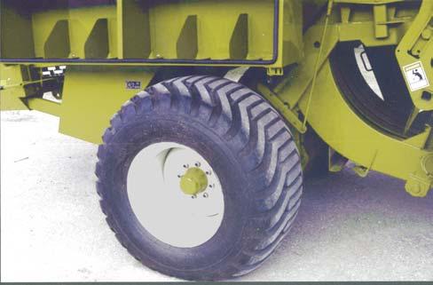 These tires supply excellent flotation, reduced soil