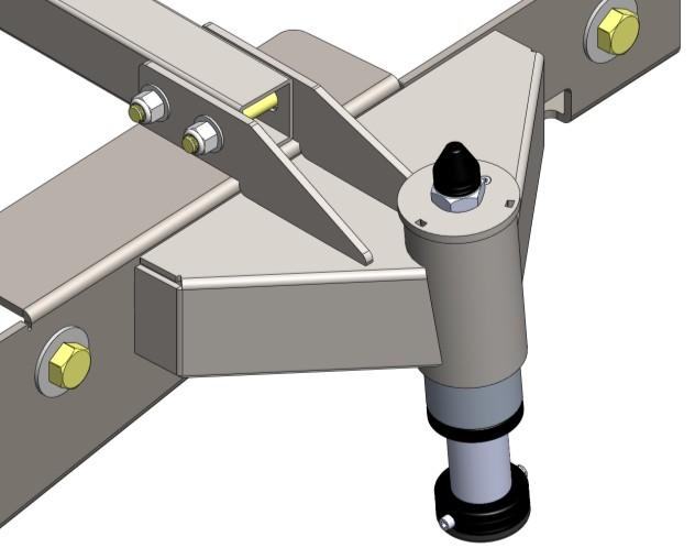 Place additional safety floor jack stands under the rear end when performing the next step.