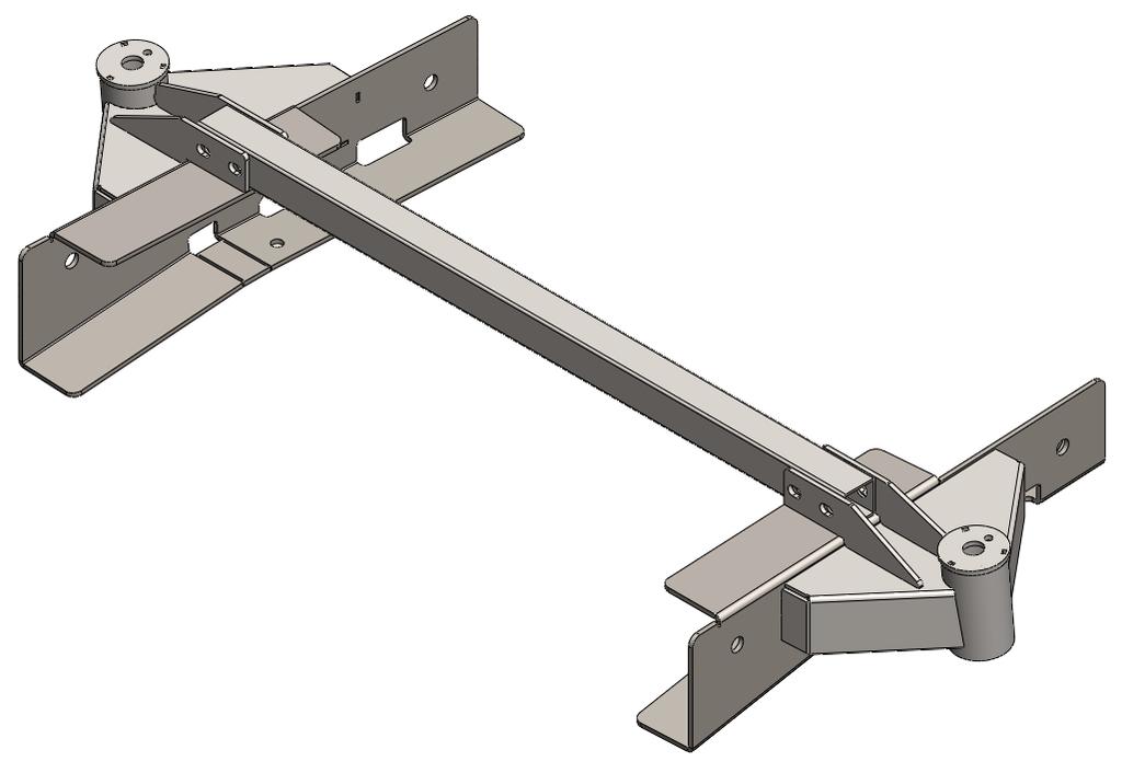 Locate and install frame support mounting hardware.