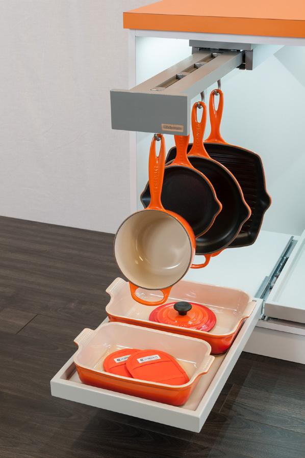 Glideware Home Storage Made Simple Synchronized Motion and weighted hooks keep