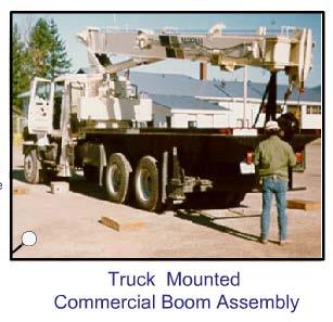 PEDESTAL MOUNTED - CAPACITY Pedestal mounted commercial boom assembly cranes of with
