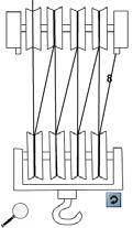 The working area diagram should provide examples of the different crane set-ups and stabilizer placements that may be encountered.