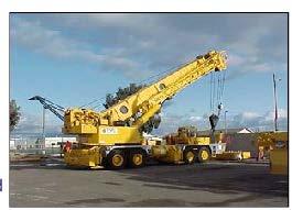 MOBILE CRANE TYPES The types of mobile cranes covered are locomotive, crawler, cruiser or rough terrain, truck, and crash.