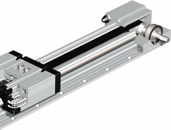 Functional overview Toothed belt HDT 3 M, 15 mm wide Linear unit with toothed belt drive Central lubrication system