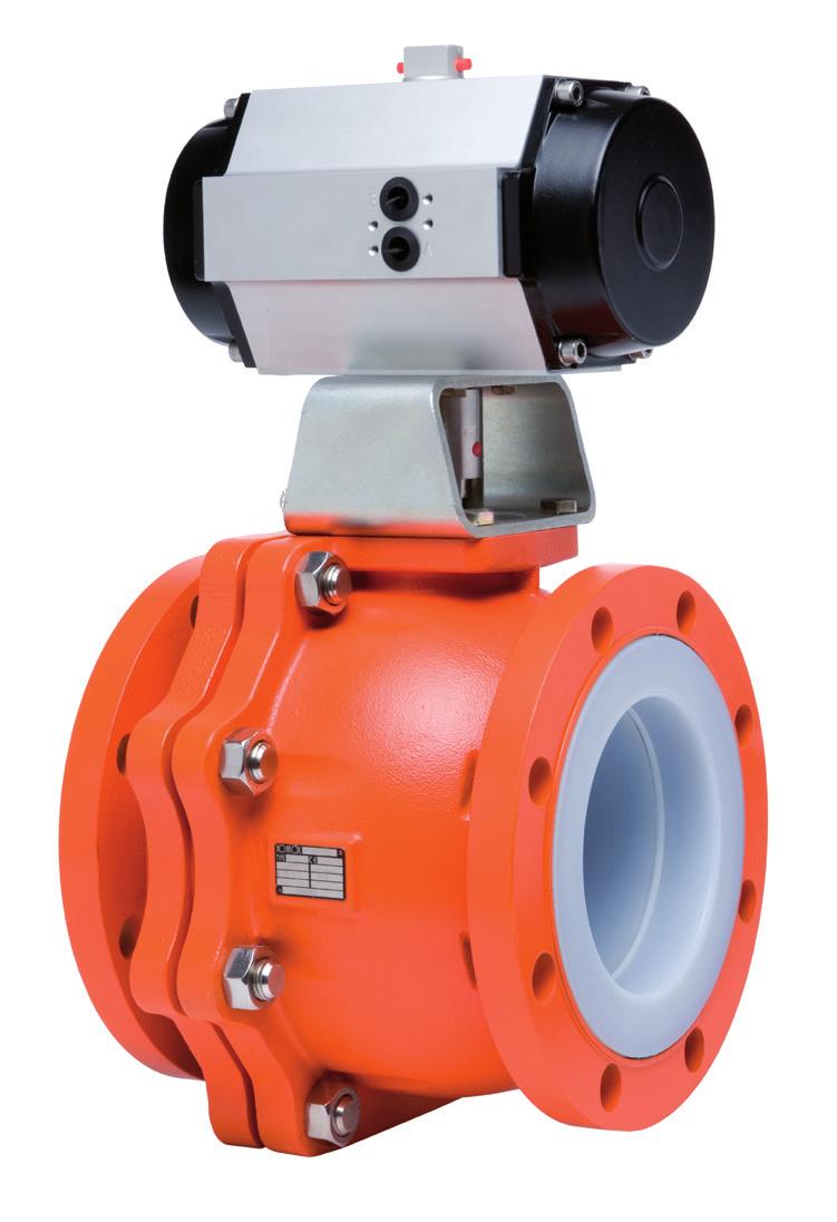 XLB Lined Ball Valve Lower Torque - Smaller Actuators Lower torque smaller actuators, reduced costs, space and weight saving Actuator mounting fully compliant with ISO 5211 allowing use of