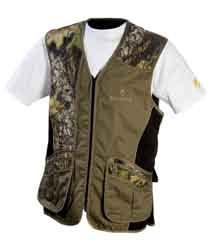 flap new A - Mossy Oak Shooting Vest D - Sporter Shooting Vest Ladies Delu xe Shooting Vest Twill full-length shooting patch Mesh body for ventilation