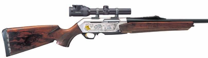 Eclipse Gold version is characterised by golden subjects, wild boar and deer, on each side of the receiver. Furthermore, it has a beautifully piped barrel, which facilitates the barrel s cooling.
