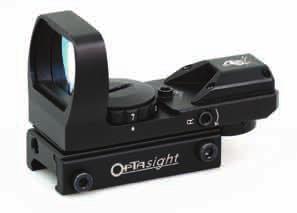 This model comes with an adjustable polarising filter, a lithium/manganese battery and a mount that is compatible with 16.5 mm wide rails. The Optapoint is guaranteed for 1 year.