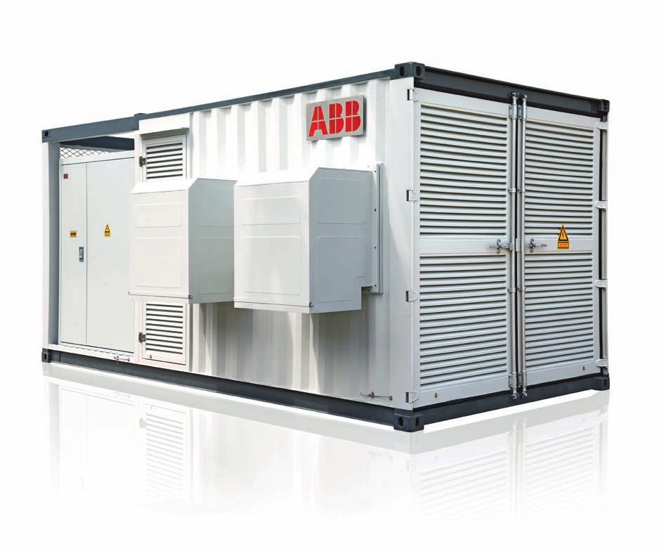 ABB megawatt station CORE-MWS 1 to 2 MW Central inverter solutions String inverter solutions Control and monitoring solutions Life cycle services The CORE megawatt station is a compact turnkey