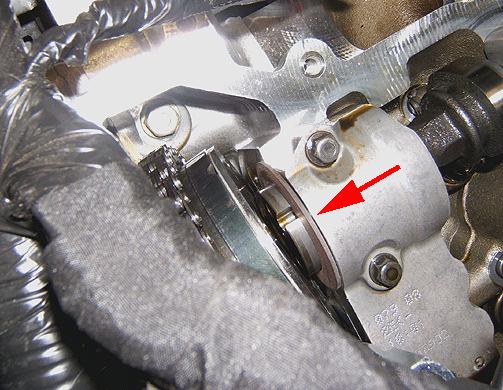 Page 12 of 21 Tip: It is not necessary to completely remove the camshaft actuator from the engine in order to install the thrust washers. 16. Remove the intake camshaft position actuator bolt. 17.