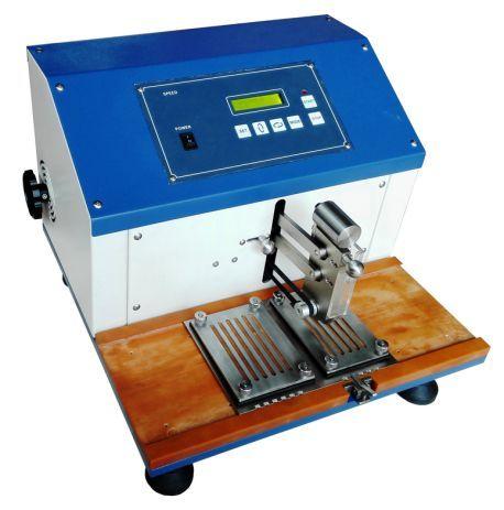 GT-KC29 Safety Glove & Shoe Upper Cutting Tester This machine is used for safety glove protect area and shoe upper cutting testing, but it is not suitable for the glove